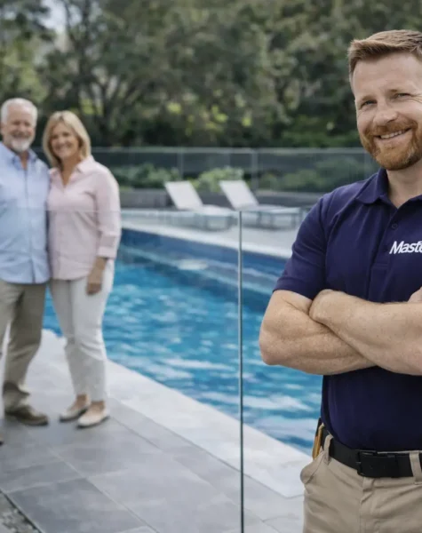 MasterFix finished pool fence install